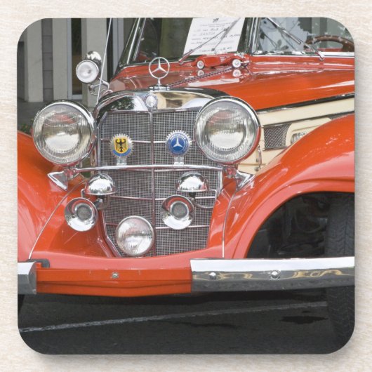 WA, Seattle, klassieke Duitse auto. 2 Bier Onderzetter (Voorkant)