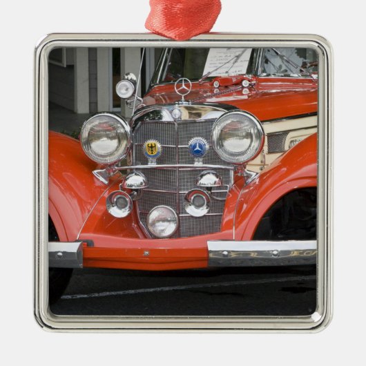 WA, Seattle, klassieke Duitse auto. 2 Metalen Ornament (Voorkant)