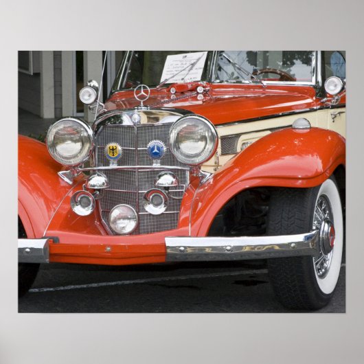 WA, Seattle, klassieke Duitse auto. 2 Poster (Voorkant)