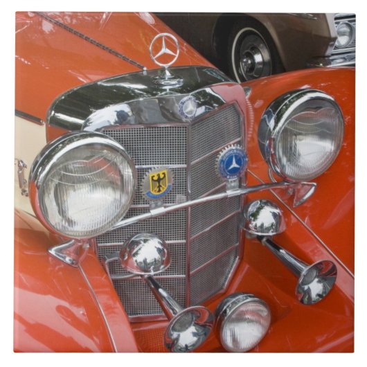 WA, Seattle, klassieke Duitse auto. Tegeltje (Voorkant)