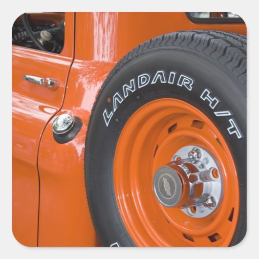 WA, Seattle, Klassieke opname. Vierkante Sticker (Voorkant)