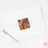 WA, Seattle, Klassieke opname. Vierkante Sticker (Envelop)