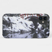 WA, Seattle, Maanbrug en vijver na winter 2 Case-Mate iPhone Case (Achterkant (horizontaal))