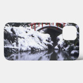 WA, Seattle, Moon bridge en vijver na winter 2 Case-Mate iPhone Case (Achterkant (horizontaal))