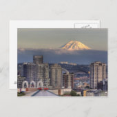 WA, Seattle, Mount Rainier uit Kerry Park Briefkaart (Voorkant / Achterkant)