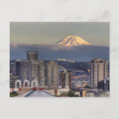 WA, Seattle, Mount Rainier uit Kerry Park Briefkaart (Voorkant)