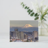 WA, Seattle, Mount Rainier uit Kerry Park Briefkaart (Staand voorkant)