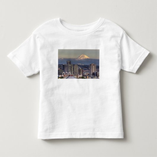 WA, Seattle, Mount Rainier uit Kerry Park Kinder Shirts (Voorkant)
