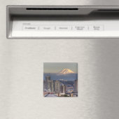 WA, Seattle, Mount Rainier uit Kerry Park Magneet (Insitu (Vaatwasser))