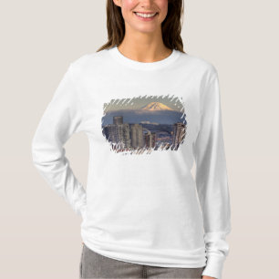 WA, Seattle, Mount Rainier uit Kerry Park T-shirt