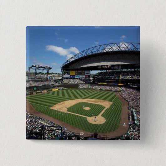 WA, Seattle, Safeco Field, honkbal Mariners Vierkante Button 5,1 Cm (Voorkant)