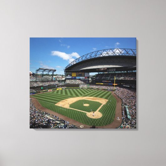 WA, Seattle, Safeco Field, honkbal voor zeelieden Canvas Afdruk (Voorkant)