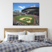 WA, Seattle, Safeco Field, honkbal voor zeelieden Canvas Afdruk (Insitu (Slaapkamer))