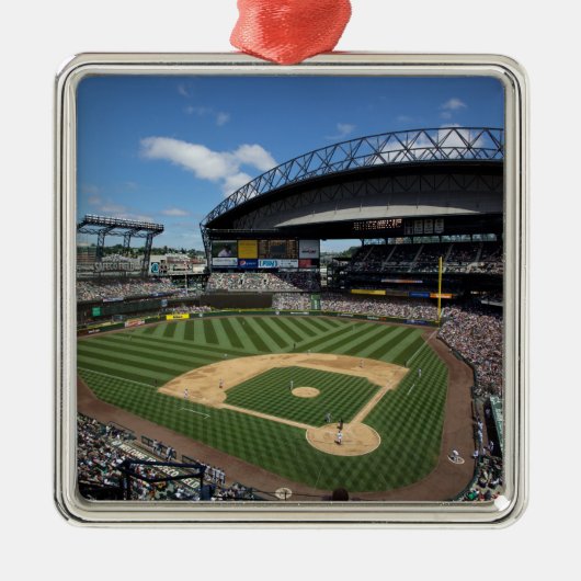 WA, Seattle, Safeco Field, honkbal voor zeelieden Metalen Ornament (Voorkant)