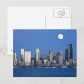 WA, Seattle, Seattle skyline en Elliott Bay 2 Briefkaart (Voorkant / Achterkant)