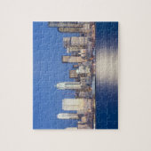 WA, Seattle, Seattle skyline en Elliott Bay, 2 Legpuzzel (Verticaal)