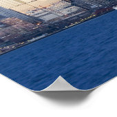 WA, Seattle, Seattle skyline en Elliott Bay 2 Poster (Hoek)