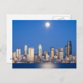 WA, Seattle, Seattle skyline en Elliott Bay 3 Briefkaart (Voorkant / Achterkant)