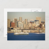 WA, Seattle, Seattle skyline en Elliott Bay Briefkaart (Voorkant / Achterkant)
