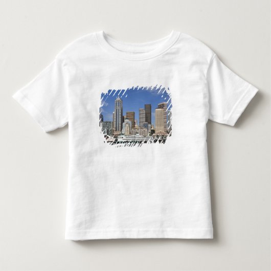 WA, Seattle, Seattle skyline met veerboot Kinder Shirts (Voorkant)