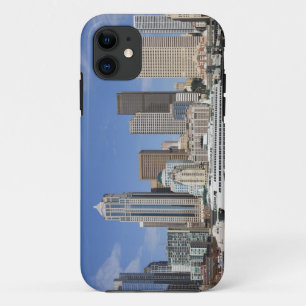 WA, Seattle, Seattle-sylhouette met veerboot iPhone 11 Hoesje
