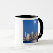 WA, Seattle, skyline van Seattle en Elliott Bay 3 Mok (Voorkant rechts)