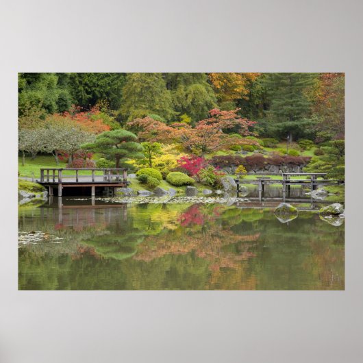 WA, Seattle, Washington Park Arboretum, 3 Poster (Voorkant)