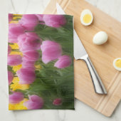 WA, Skagit Valley, Roozengaarde Tulip Garden, 2 Theedoek (Quarter Fold)