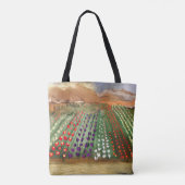 WA Skagit Valley Tulip Fields Spring Dreaming Tote Bag (Achterkant)
