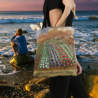 WA Skagit Valley Tulpenvelden Voorjaardroom Tote Bag
