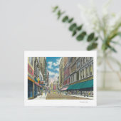 WA Street Downtown Shopping District Scene Briefkaart (Staand voorkant)