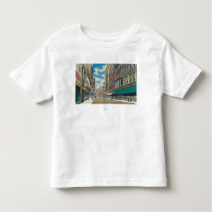 WA Street Downtown Shopping District Scene Kinder Shirts