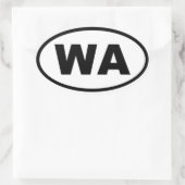 WA Washington Ovale Sticker (Tas)