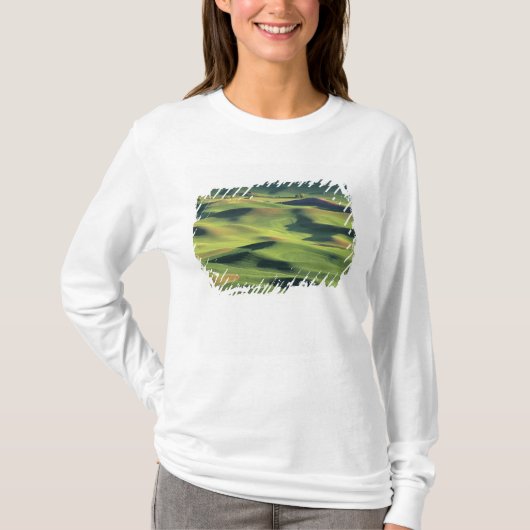 WA, Whitman County, Palouse Farmland, uitzicht T-shirt (Voorkant)