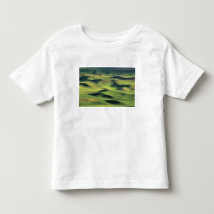 WA, Whitman County, Palouse-landbouwgrond, uitzich Kinder Shirts
