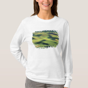 WA, Whitman County, Palouse-landbouwgrond, uitzich T-shirt