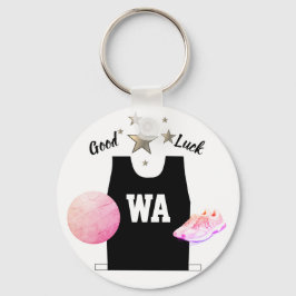 WA Wing Attack Netball Good Luck Keyring Sleutelhanger