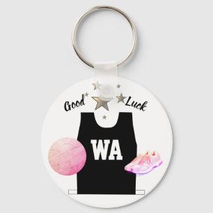 WA Wing Attack Netball Good Luck Keyring Sleutelhanger