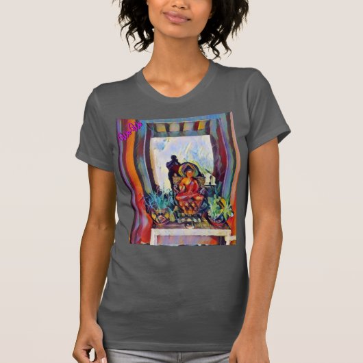 Wa-Wo Wave NFT Art - A BUDDHA & A MEZUZAH 11 T-shirt (Voorkant)
