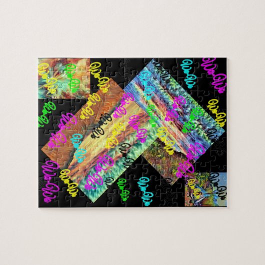 Wa-Wo Wave NFT Art Collectie CLOUDY CLOUDS 23/30 Legpuzzel (Horizontaal)