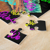 Wa-Wo Wave NFT Art Collectie CLOUDY CLOUDS 23/30 Legpuzzel (Zijkant)