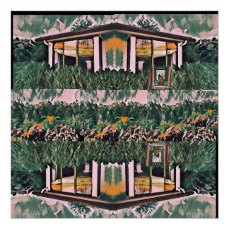 Wa-Wo Wave NFT Art - REFLECTIES OP MIJN VENSTER 32 Perfect Poster