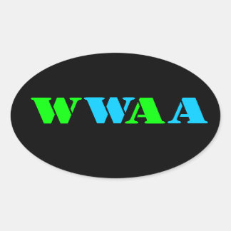 WAA OVALE STICKER