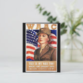 Waac Briefkaart (Staand voorkant)