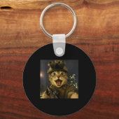 Waactical Cat Meme  Sleutelhanger (Voorkant)