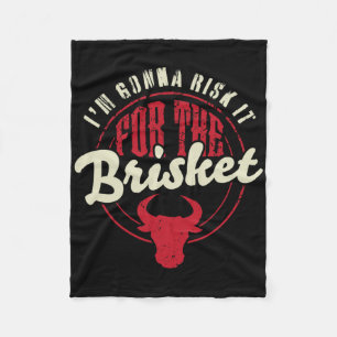 Waag het voor de Brisket Grappige Vleesroker BBQ Fleece Deken