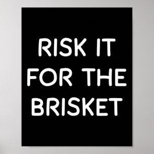 Waag het voor de Brisket Joodse Deli Bbq Pastrami  Poster