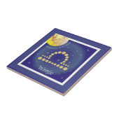 Waage 24. September bis 23. Oktober Fotofliese Tegeltje (Zijkant)