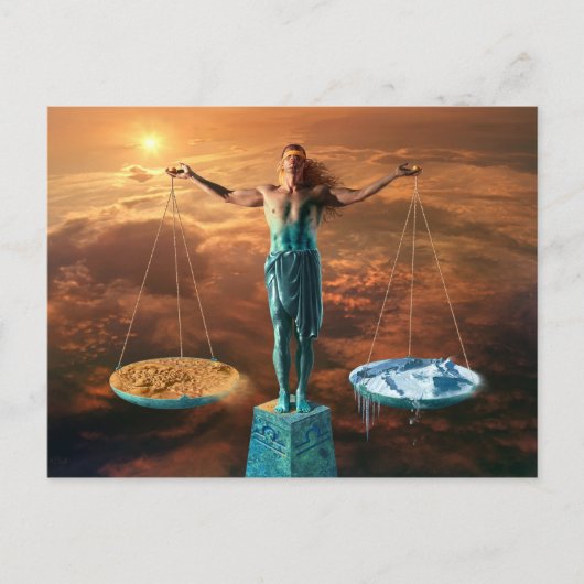 Waage - Postkarte Briefkaart (Voorkant)