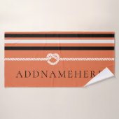 Waaier aangepaste teksthanddoek voor mannen en vro badhanddoek (Badhanddoek)